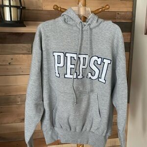 Gray Pullover Hooded Sweatshirt (Pepsi)